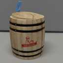 Yakimoto Wooden Barrel With Lid Food Storage Container Tea Canister Kitchen Storage Caddy For Tea Bag, Loose Tea, Flour, Coffee, Bean, Food Preserve