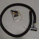 Upgraded Tire Inflator Hose Adapter w/360 Rotating End, 21'' Tire Inflation Hose w/Self-Locking Air Chuck for Quick Connect & Release, Presta Valve & Ball Needle for Tire Pump Portable Air Compressor