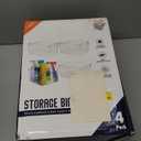 ClearSpace Clear Plastic Storage Bins  Pantry Organizers & Storage Containers, Cabinet Organizer - Home Organization Must Haves for Kitchen, Laundry Room, Office, Closet, Garage & Freezer (4 Pack)