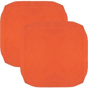 FLYMEI Patio Cushion Covers 24x22x4 Waterproof Outdoor Cushion Cover Replacement 2Packs Outdoor Seat Cushion Slipcover for Rattan Chair Sofa, Orange