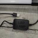 DEWENWILS LED Corner Floor Lamp, 57.5" Minimalist Dimmable Light, Standing Tall Lamp for Living Room, Bedroom, Office, 3000K Warm White Light (Black)-HLFL02K1