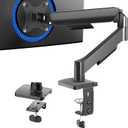 VIVO Single Monitor Stand, Fully Adjustable Arm for 17 to 32 inch Screen, Mechanical Articulating Desk Mount, Gaming and Office Setups, VESA 75x75, 100x100, Max 19.8 lbs, Classic, Black, STAND-V001O