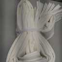 Pinch Pleated Extra Wide Curtain Panels 90 Inches Long 70 Wide Linen Curtain for Patio Sliding Glass Door Cream Hooks Rings Semi Sheer Privacy 90 Inch Length for Living Room 70x90 1 Panel (Natural)