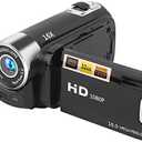 Digital Camcorder, DH-90 16X Digital Zoom 2.7 Inch Colourful Display Screen, High Definition Camera Image Video Shooting Camcorder US Plug 110-240V