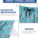 uideazone Mens Swim Trunks with Compression Liner Swimming Shorts 7 Inch Inseam Waterproof Quick Dry Beach Sport Shorts M-XXL (Black, XL)