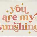 Girls Room Decor, Baby Girl Nursery Baby Shower Decor Gift, You are My Sunshine Linen Canvas Banner, Pink Boho Wall Hanging Banner Flag 20x30 Inch