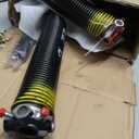 Pair of 2" Garage Door Torsion Springs Set with Non-Slip Winding Bar & Gloves,High Precision Electrophoresis Black Coated, for Replacement & Installation, MIN 16,000 Cycles (0.207x2''x22'')