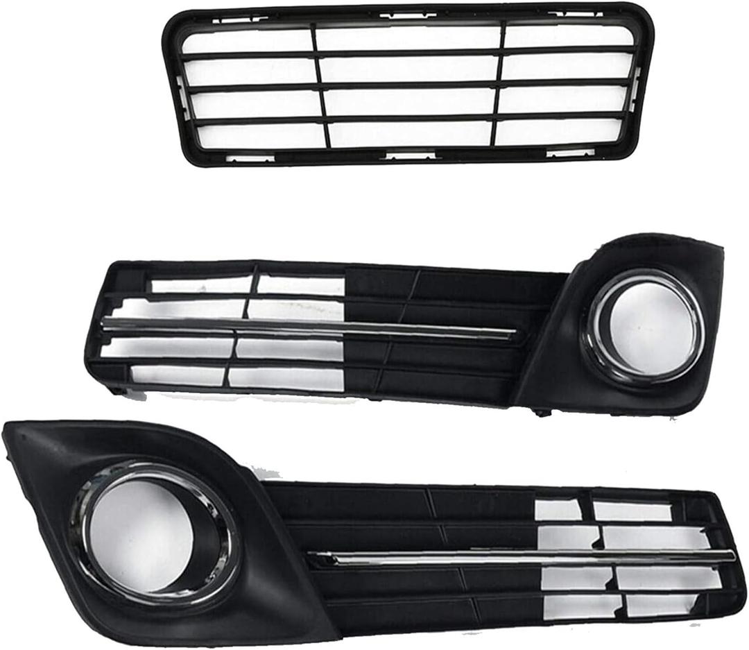 labwork Front Bumper Lower Grille Fog Lamp Cover Bezel kit Replacement for Toyota Camry SE 2012-2014