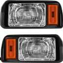 Panglong Club Car DS Headlights Kit-Factory Style Halogen Headlights, Suitable for Club Car Ds 1993-Up Golf Cart, DS Halogen Headlights Kit-Passenger and Driver Side, Replace OEM 101988002, 101988001