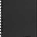 Cambridge Limited Business Notebook, Meeting Format, Legal Ruled Paper, 8-1/4" x 11", 80 Sheets, Flexible Soft Touch Cover, Wirebound, Gray (06132)
