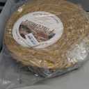 Round Woven Placemats 12 inch Set of 10 - Boho Rattan Placemats Natural Water Hyacinth Placemat, Farmhouse Weave Place Mats, Rustic Braided Wicker Table Mats for Dining Table,Home,Wedding