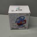 Upgraded Bubble Machine with Remote Control, Automatic Rotation & RGB Lights, 1800mAh Rechargeable Battery, Type-C Charge, Bubble Maker for Kids, Weddings, Birthday Parties, Outdoor Activities