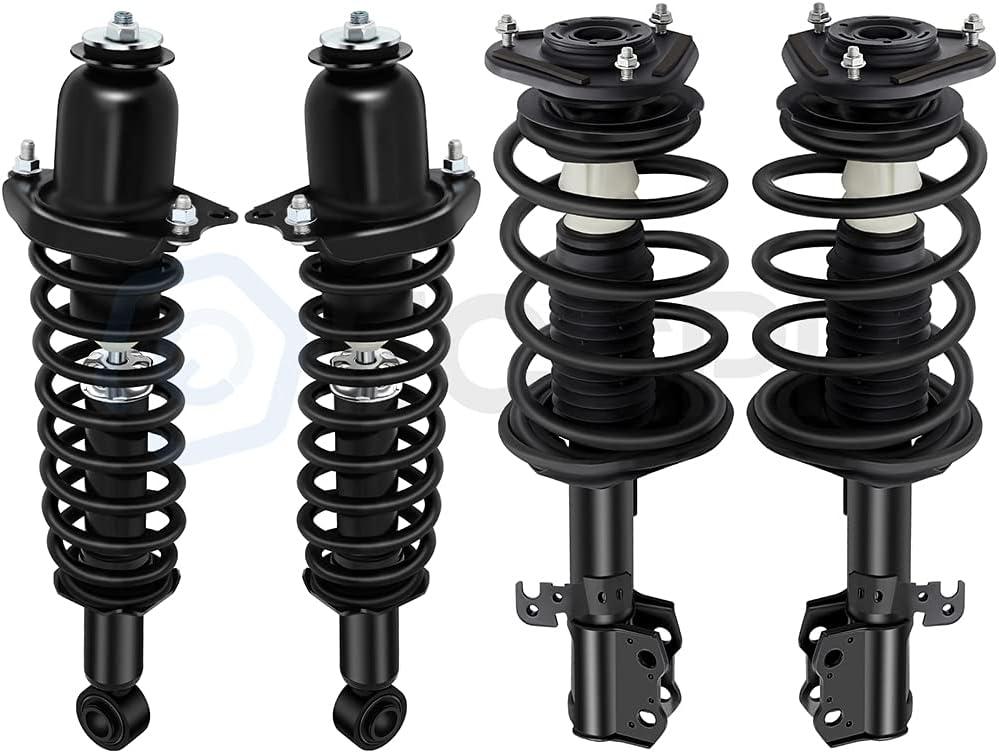 ECCPP Complete Strut Assembly Shock Absorber FWD for 2003 2004 2005 2006 2007 2008 for Toyota Corolla (Front and Rear Pair)
