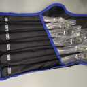 Extra Long Flex-Head Ratcheting Wrench Set, 6 PCS Double Box End Wrench Set Metric 8-19mm, 72-Tooth CR-V Constructed Ratchet Wrenches Set with Roll Up Pouch for Tight Bolts