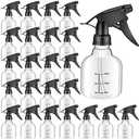 Worldity 10 Pcs Empty Plastic Spray Bottles - 8oz, Mini Refillable Bottles for Cleaning, Hair, Plant & Kitchen Use
