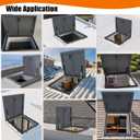30" X 30" Roof Access Hatch, Galvanized Steel Roof Security Door, Large Commercial Manhole/Cellar Export Lid, Attic Skylights Roof Hatch Vent Access Door, 30x30in