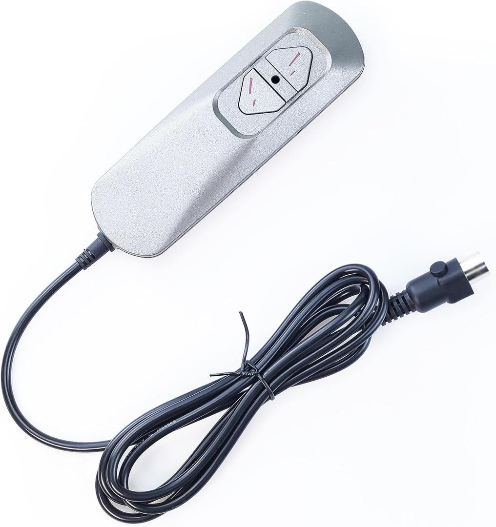 Flylin Lift Chairs Remote, 5 Pin 2 Button Up and Down Chairs Hand Control with USB, Remote Handset Controller Hand Control Replacement for Electric Power Recliners