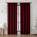 Simplebrand Ava Burgundy Blackout Curtains for Bedroom 84 Inch Length 2 Panels Set, Solid Thermal Insulated Privacy Nursery Window Treatment Curtains Blackout Drapes, W40 x L84 Inch, Burgundy