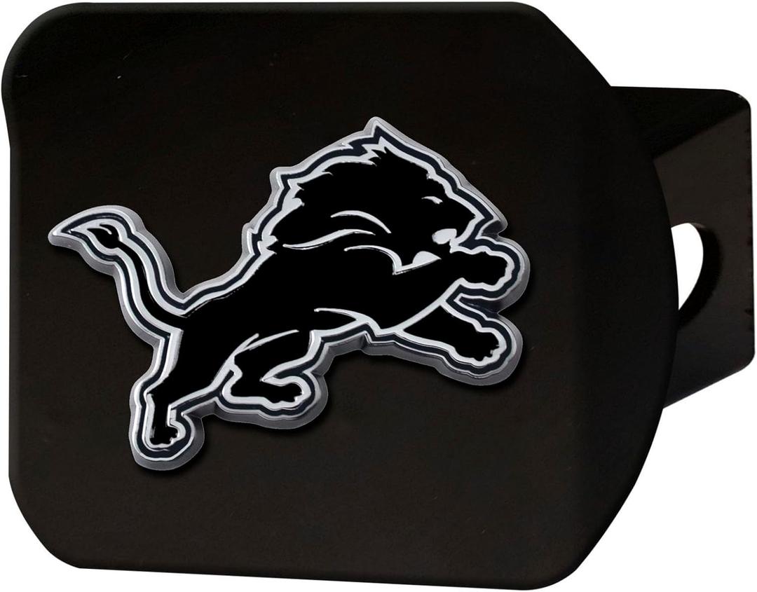 FANMATS NFL Unisex-Adult Metal Hitch Cover (3.4"x4", Black)