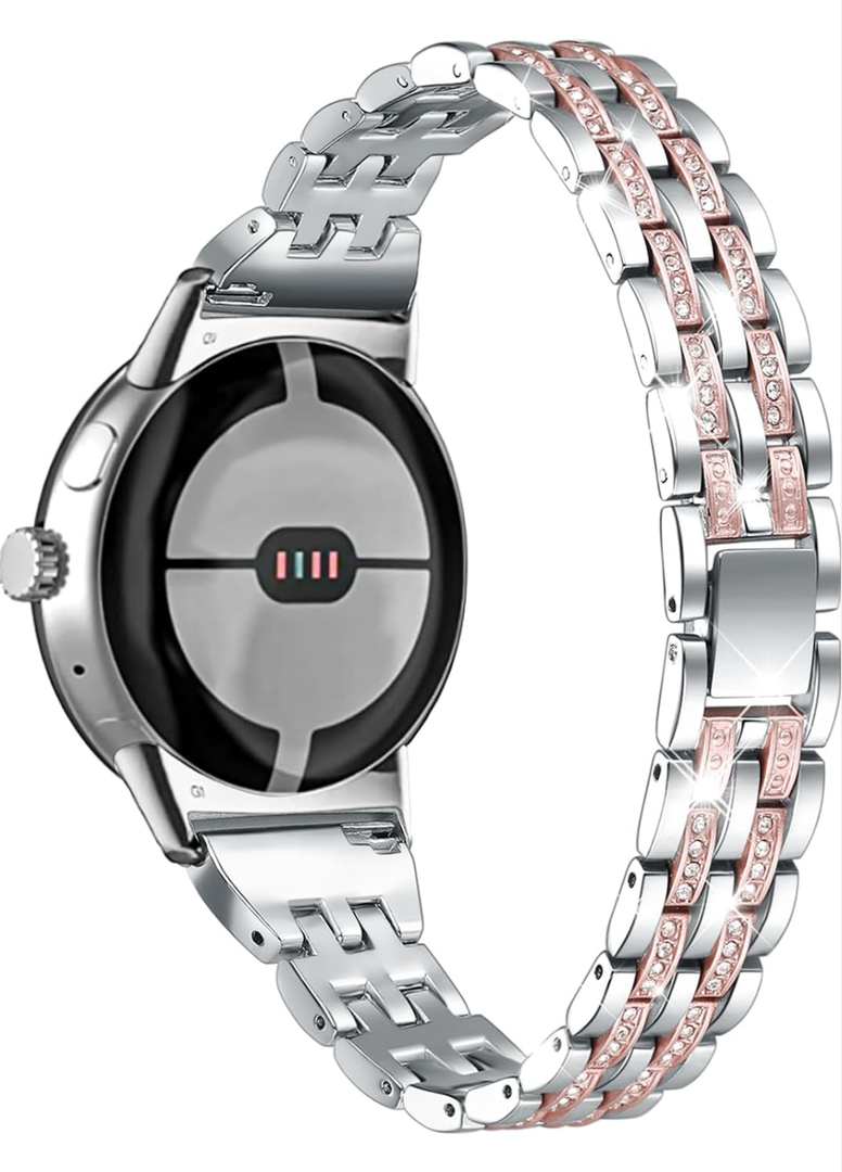 Slim bling Bands Compatible with Google Pixel Watch 3 45mm 41mm /Pixel Watch2/ Pixel Watch Replacement Wristband