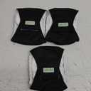 wegreeco Washable Dog Diapers - Washable Male Dog Belly Wrap - Pack of 3 - (Black,X-Small)