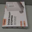 Superior Velvet Under Door Draft Stopper, 30'' to 36'' Adjustable Door Gap Filler, Double-Sided Windproof Seal, Easy-Install, Blocks Noise, Cold, Light, Dust & More