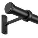 Rose Home Fashion 1‚Äù Heavy Duty Adjustable Curtain Rod, 144-168 inch, Black