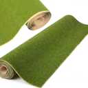 39 x 98 Inch Artificial Model Train Grass Mat Roll Green Scenery Grass Mat for Ho Train Accessories Model Layout, Diorama Landscape Decoration Craft DIY