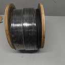 T316 Black 3/16 Stainless Steel Cable, 250ft Wire Rope 7x19 Strands Aircraft Cable 3700lbs Breaking Strength, Wire Cable Rop for Deck Railing, String Lights, Fence, Clothesline &Yard Zipline