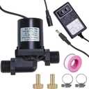 DC 12V Solar Water Heater Circulating Pump With DC Power Adapter, High-Temperature Resistant, Lift 4M, Flow Rate 10LPM 2.64GPM