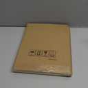 Wontree 5x7 Picture Frame in Beige with Shinning Gold Wavy Edge, Resin Frame with Real Glass, Display 5x7 Photos Matted to 4x6, Vertical and Horizontal Desk Tabletop or Wall Hanging