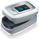 Beurer PO30 Fingertip Pulse Oximeter, Pain Free Blood Oxygen Saturation & Heart Rate Monitor with 4 Display Options, Lanyard, Storage Bag & Batteries Included