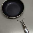 Innerwell 8 Inch Non Stick Pans, Titanium Ceramic Tri-Ply Stainless Steel Skillet Frying Pan Small Hybrid Nonstick Cooking Pan No Toxic Egg Frying Pan, Induction Compatible, PFAS/PFOA/PTFE Free