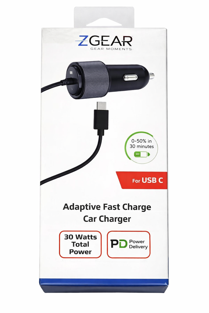 ZGear 2.4AMP Car Charger Type-C