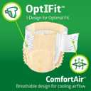 FitRight Adult Diapers, Extra+ Heavy Absorbency, XL (Waist Size 56in-64in), 20 Count, OptiFit Incontinence Briefs for Men and Women, Disposable, Moisture-Wicking, Leak Protection,