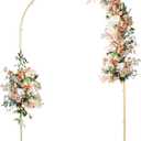 Wedding Arch Stand Gold Metal 7.2FT Chiara Arched Frame for Birthday Party Baby Shower Ceremony Decoration Outdoor/Indoor