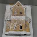 Braxio Indoor Christmas Decorations Gingerbread House Kit 2PCS with LED Light - 3 Inch Miniature Resin Houses for Indoor Home Decor, Family Room Aesthetic