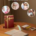 Glocusent 12 LED Rechargeable Book Light, Clip-on Reading Light with 5 Colors & 5 Brightness Levels, Up to 100Hrs Runtime, Eye-Caring Reading Lights for Books in Bed, Perfect for Book Lovers, Kids