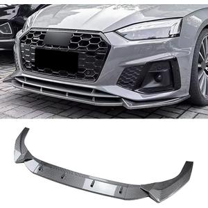 Front Bumper Lip Fits for Audi 2021-2024 A5 S5 B9.5 Sportback S-line