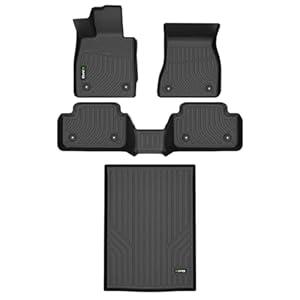 HAFIDI® Floor Mats & Cargo Liner Set Fit for BMW 2024 5 Series 530i and 530i xd, All Weather Protection TPE Anti-Slip Automotive Full Set Floor Liners Custom Accessories - Black