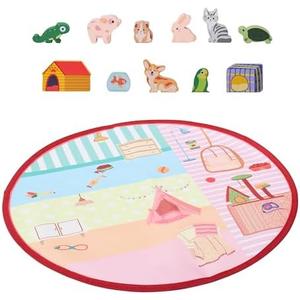 Childlike Behavior Baby Activity Mat - Baby Floor Mat - Play Mat for Babies - Lightweight Baby Playmat - Safe & Realistic Animal Figures Ground Mat - Activity Mat Non-Woven Fabric