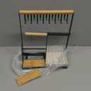 DreamGenius Jewelry Organizer Stand with Velvet Ring Holder, 4 Tier Jewelry Holder Organizer with 15 Hooks for Necklaces and 16 Holes for Earrings, GreenAmazon's Choice