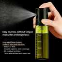 Cooking Oil Spray Bottle, Olive Oil and Avocado Oil Spray Bottle, 100ml Olive Oil Spray Bottle, Kitchen Tools, Air Fryer, Salad, Frying, Grilling (light-blocking glass)-Silver+Black