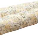 FUNHOME Outdoor Bench Cushion 45 x18 inch with Non-Slip Grips,Water Resistant Porch Swing Cushion,Bench Pillow Pads,Floral Tufted Cushions for Patio Garden Furniture,45" Seat Cushions(Yellow Flower)