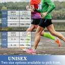 CHARMKING Compression Socks for Women & Men Circulation (3 Pairs) 15-20 mmHg is Best Support for Athletic Running Cycling (Large-X-Large, 20 Black/Rose Red/Blue)