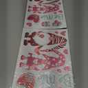 2 x AOWDIAO 9 Sheets Valentine's Day Window Clings Double-Sided Hearts Gnomes Valentines Decorations Supplies