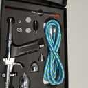 Airbrush Kit, Air Brush Painting Set, Double Action Trigger Airbrush Gun with 0.3mm/0.5mm/0.8mm Needles, 2cc/5cc/13cc Paint Cup, Airbrush Spray Tool Set for Painting Nails Cake Tattoo Makeup