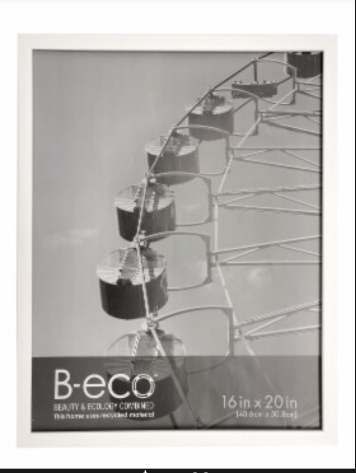 B-eco BEAUTY & ECOLOGY COMBINED This frame uses recycled material 16" x 20" (40.6 cm x 50.8cm)