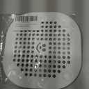 2 Pack Drain Hair Catcher Silicone Drain Protector Hair Stopper with Suction Cup for Shower Kitchen Bathroom White Grey
