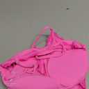 Starrylion Women 2 Piece Lace Lingerie Set Pullover Removable Padded Bralette Sexy Boyshort Panties PJ Set (Hot Pink) XS